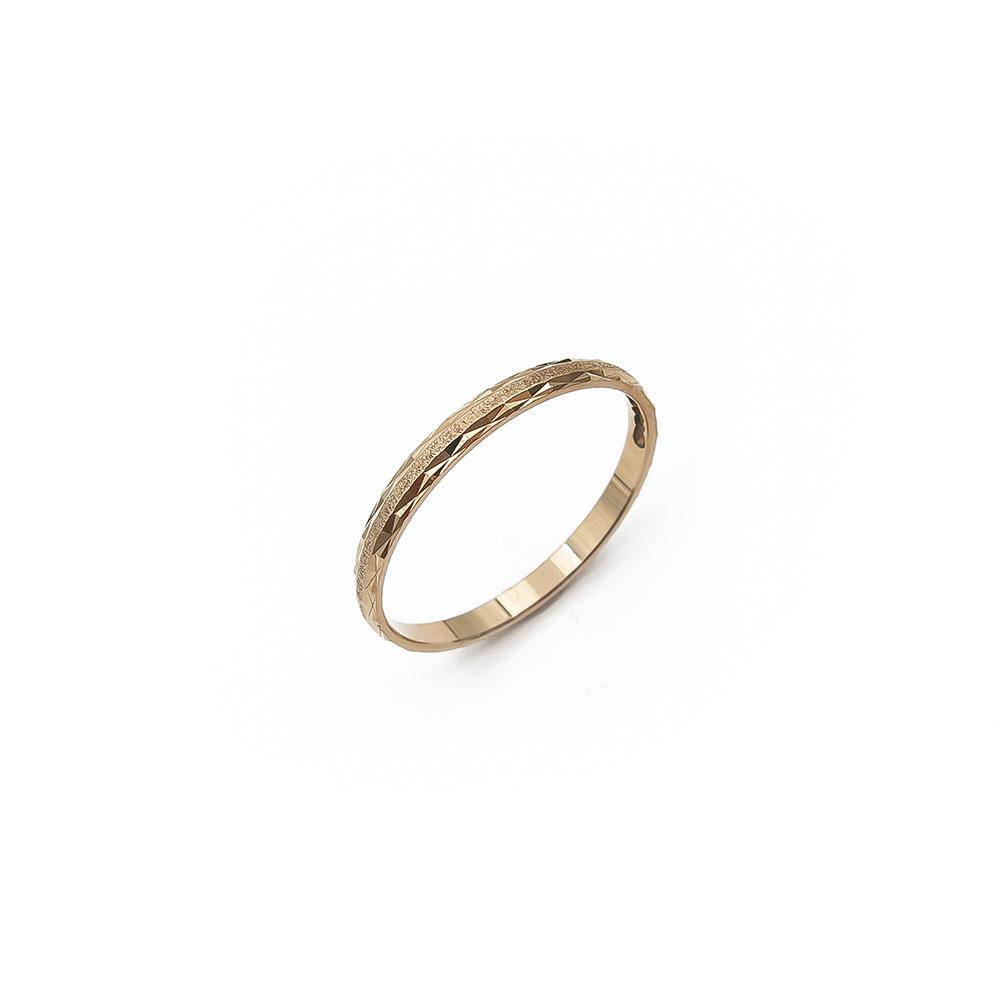 Taottu kiiltäväreunainen sormus koko 20,5 #0