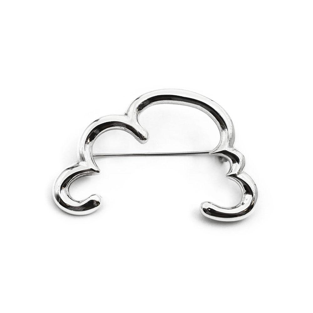 Pilvenreunus hopeinen rintaneula #0