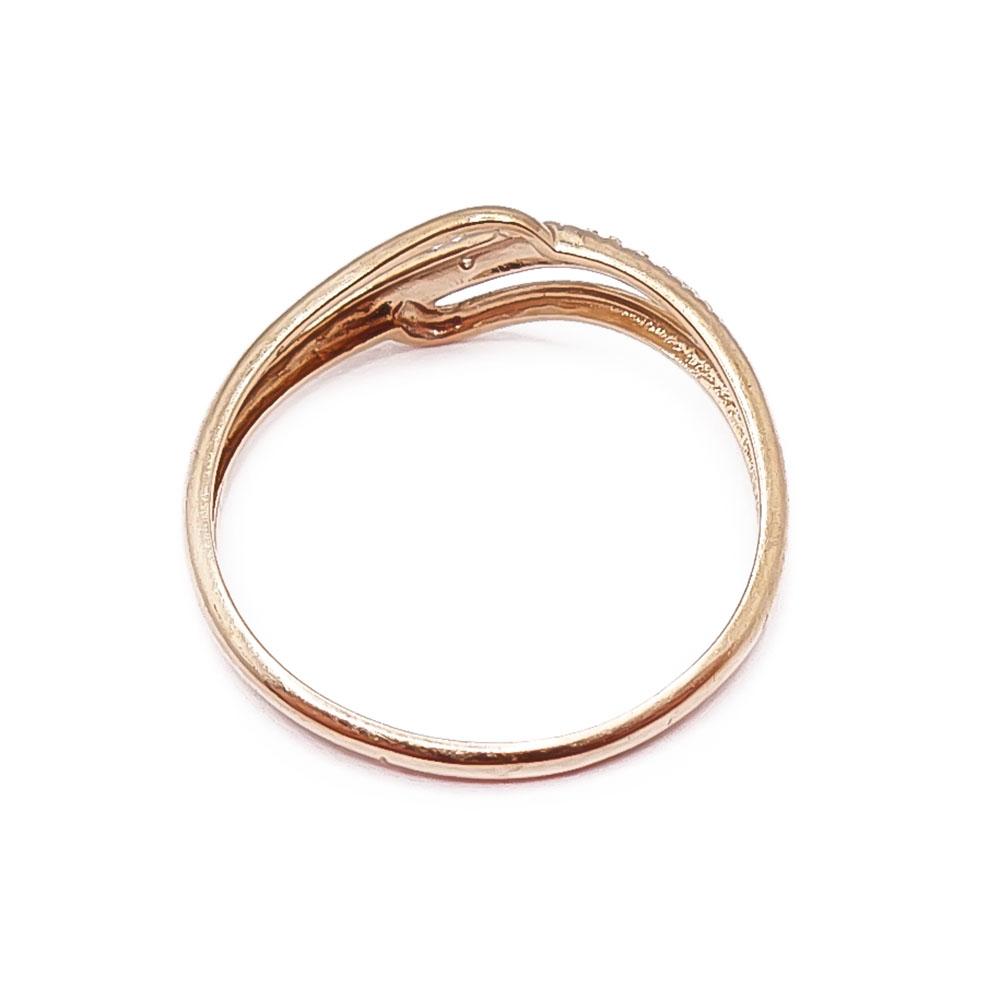 Kultainen timanttisormus 17mm 0,005ct #2