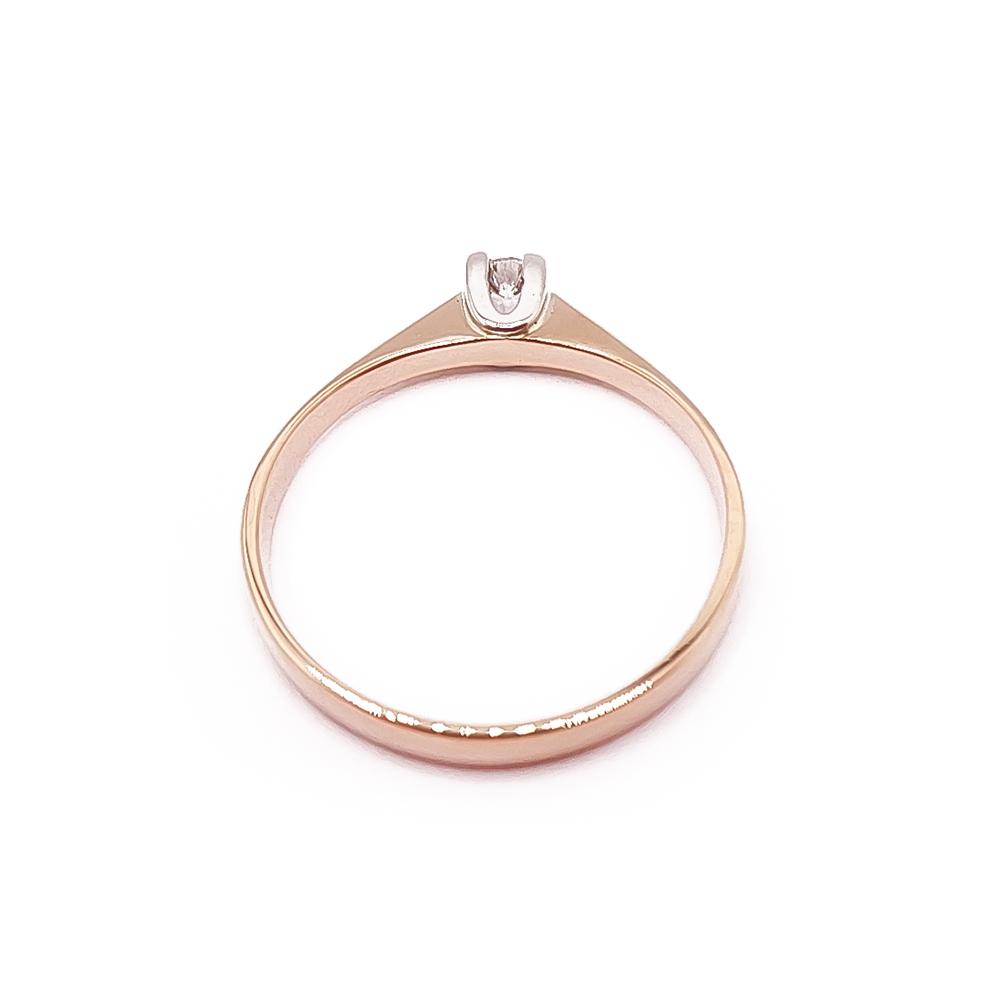 18k Timanttisormus 0,03ct 16,5mm v.-67 #2