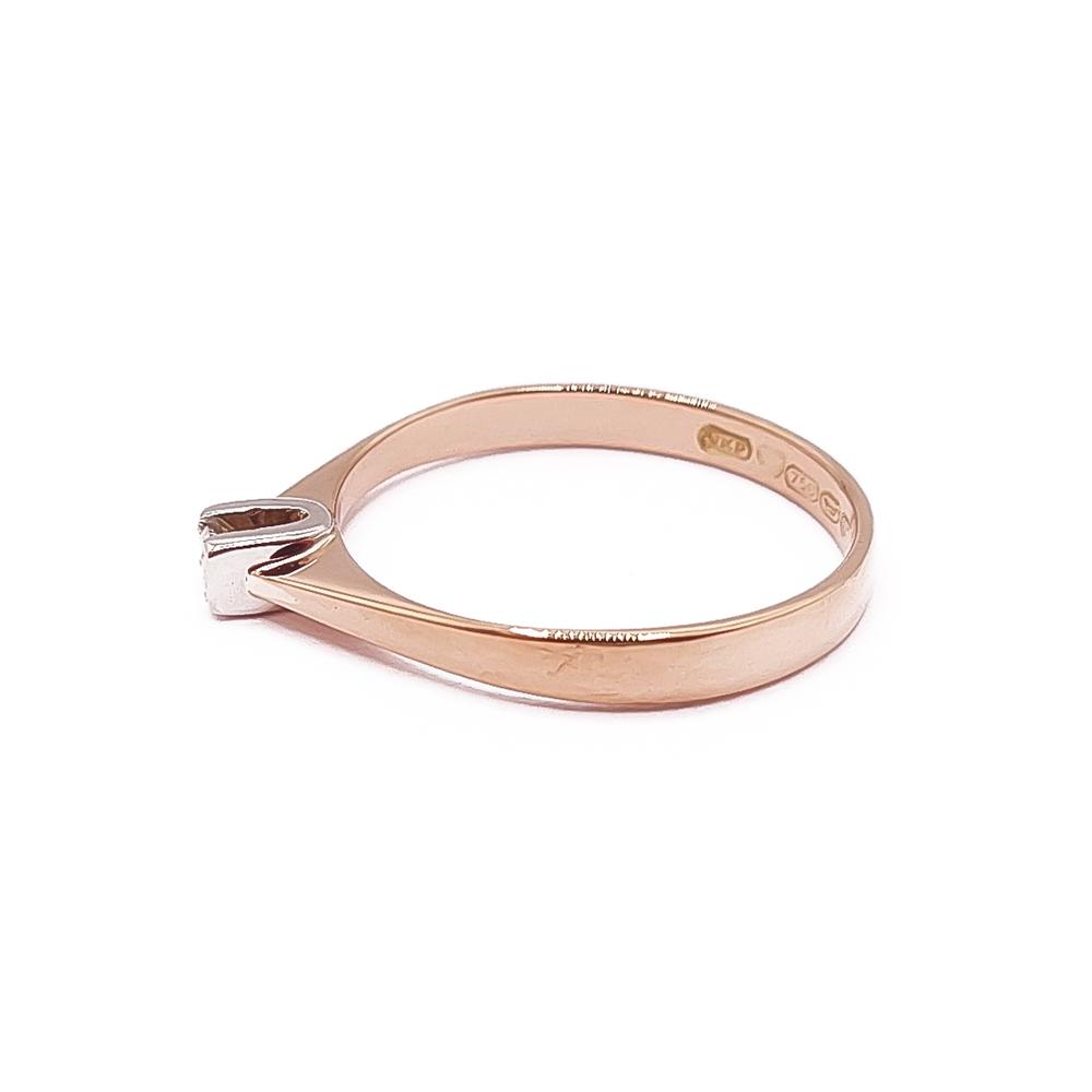 18k Timanttisormus 0,03ct 16,5mm v.-67 #3