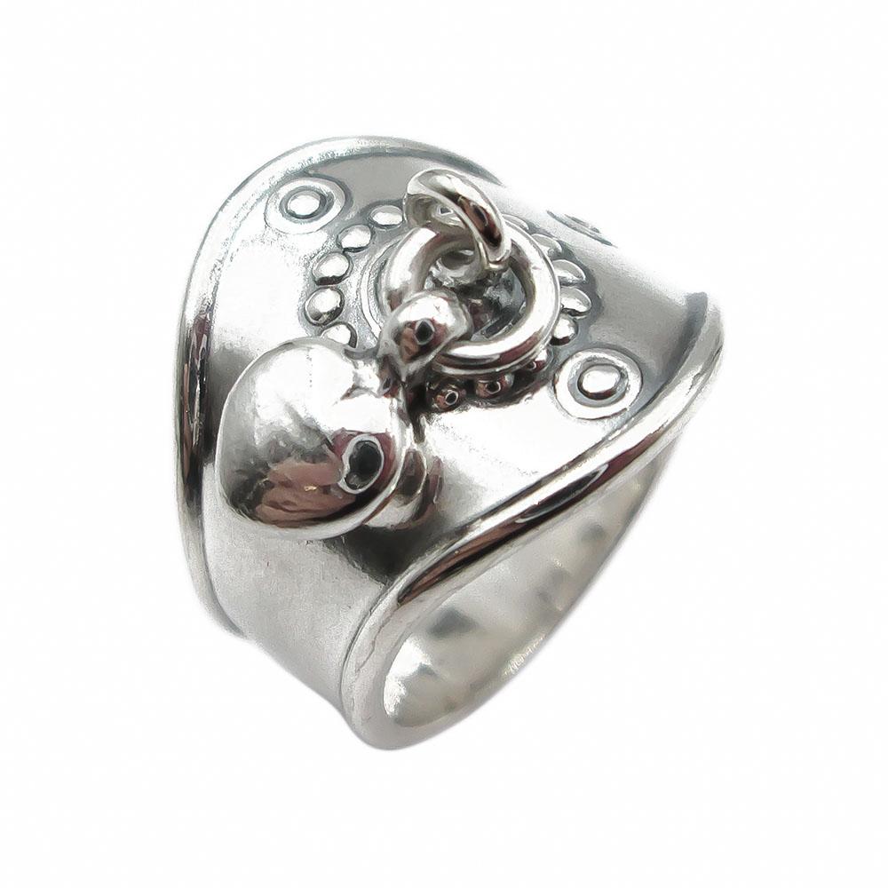 Sydänhelasormus 18,25mm Kalevala Koru #0