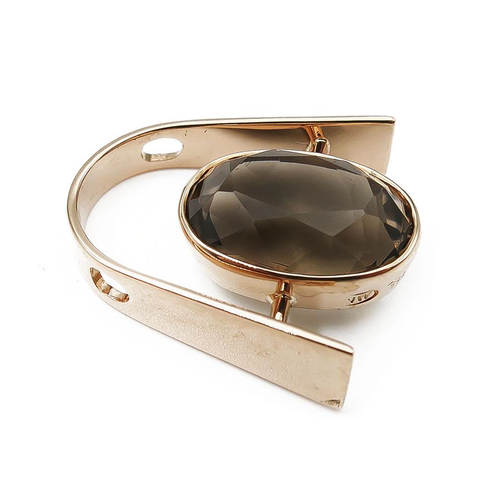 Kultainen savukvartsi riipus v.-59 #2