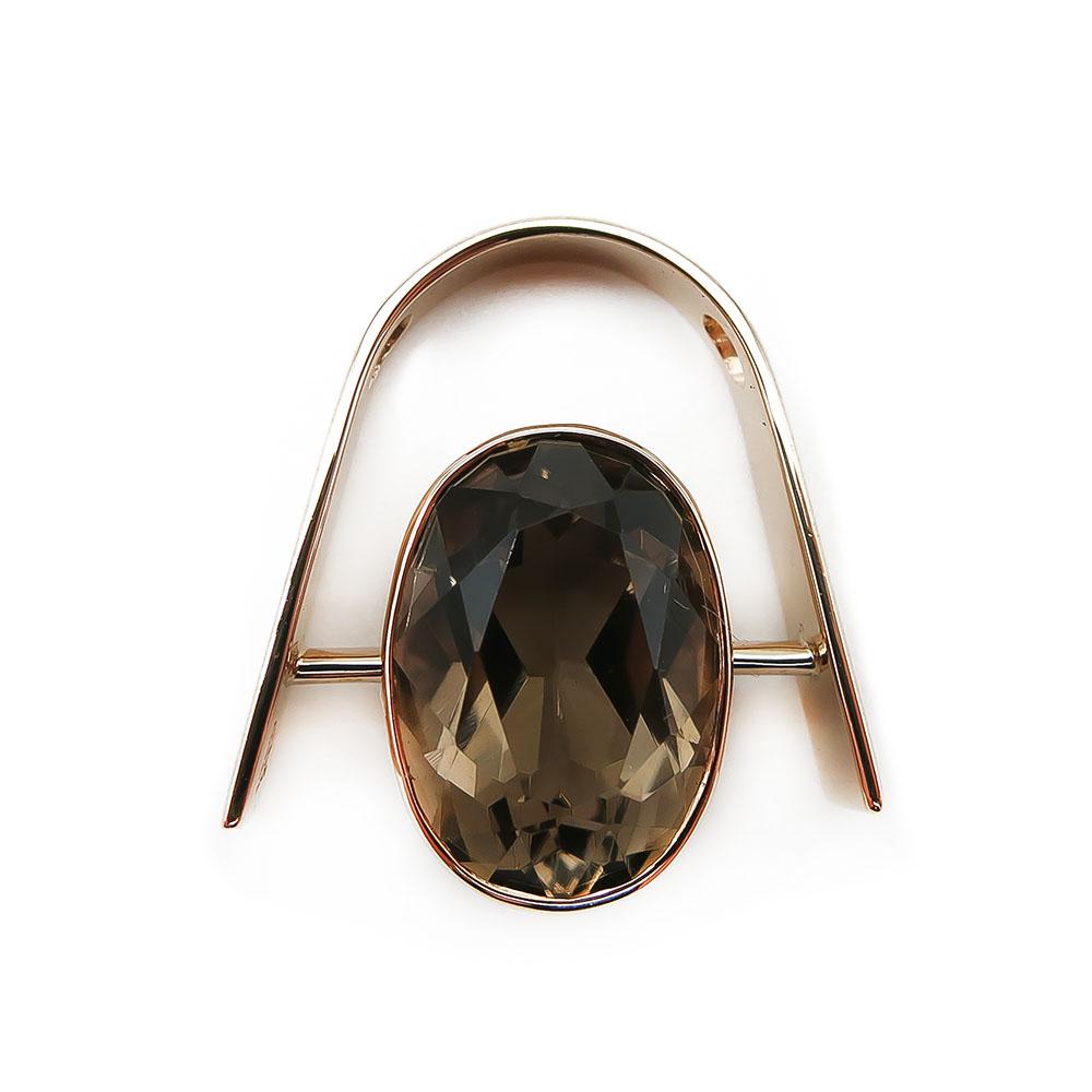 Kultainen savukvartsi riipus v.-59 #0