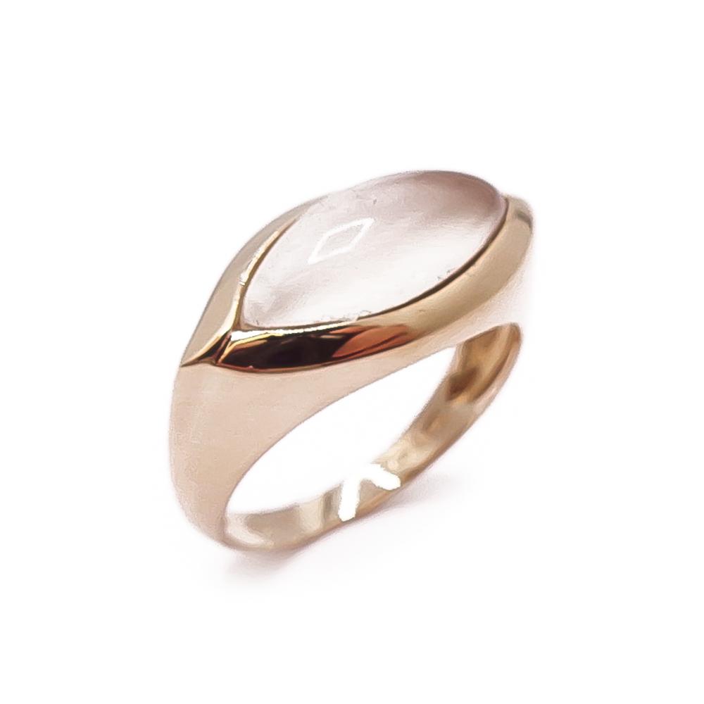 Kultainen vaaleakivinen sormus tim.0,06ct 18mm #0