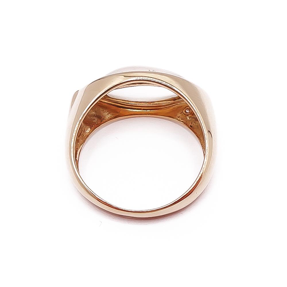 Kultainen vaaleakivinen sormus tim.0,06ct 18mm #2