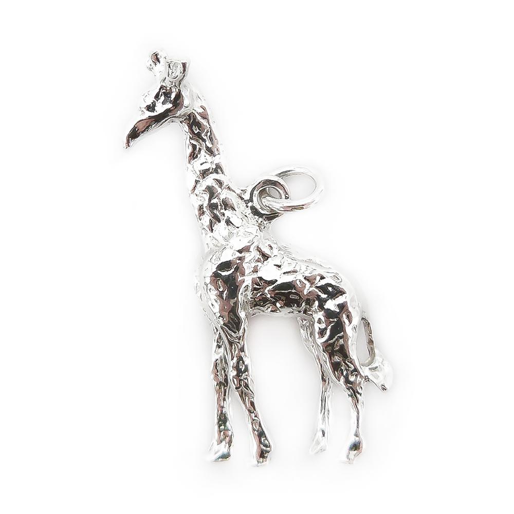 Hopeinen riipus kirahvi #0