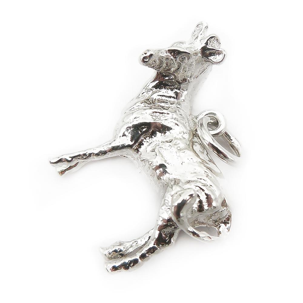 Hopeinen riipus seepra #3