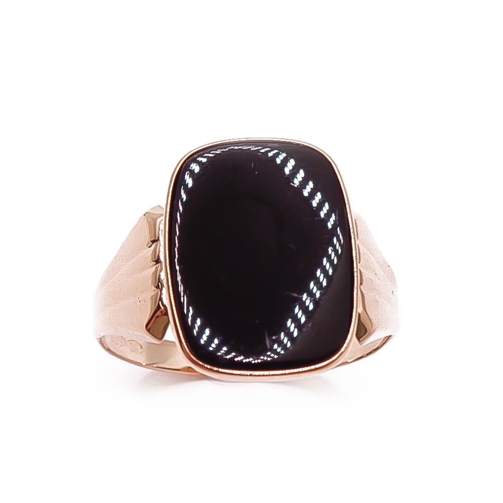 Kultainen onyx-kantasormus 21,5mm v.-79 #1