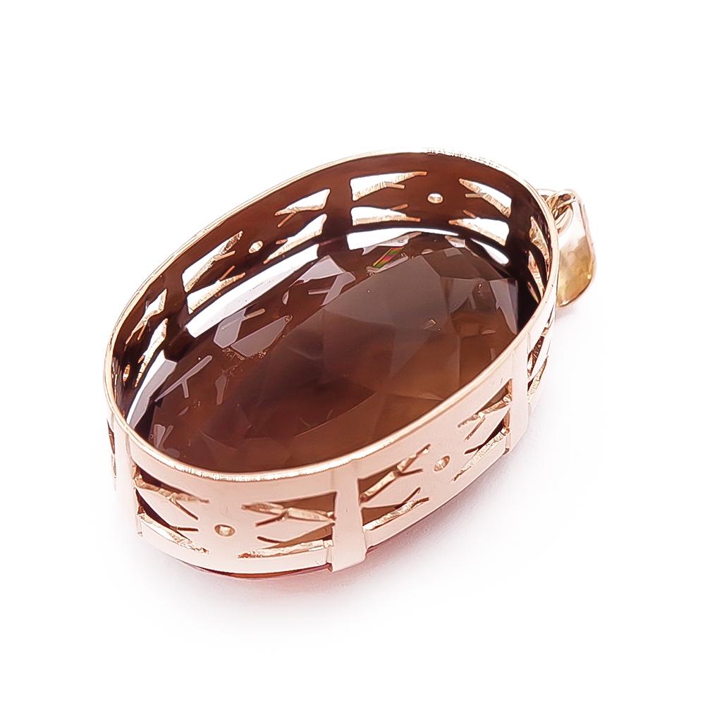 Kultainen savukvartsi riipus v.-55 #2