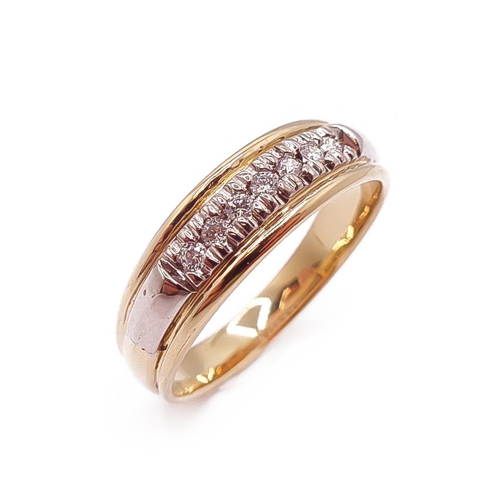 18k timanttisormus 0,07ct 17,5mm v.2005 #0