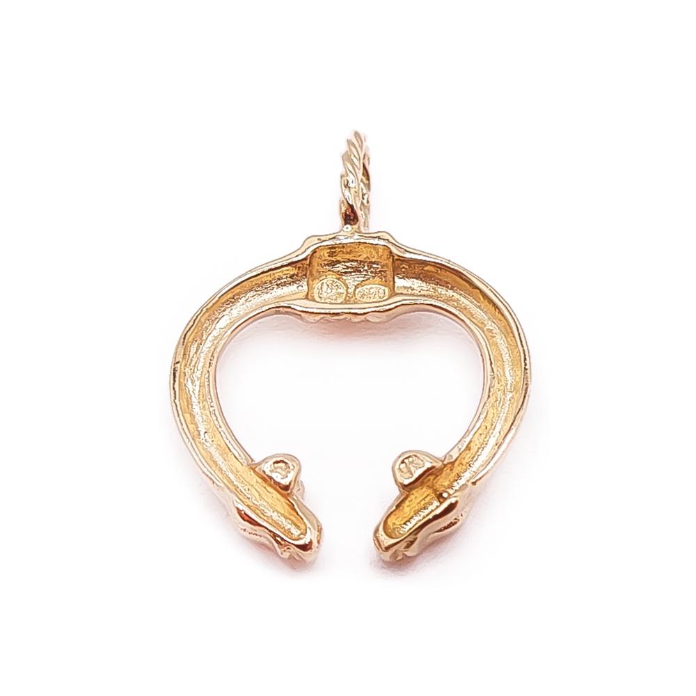 18k Kalevala korun Hirvenpää riipus #2