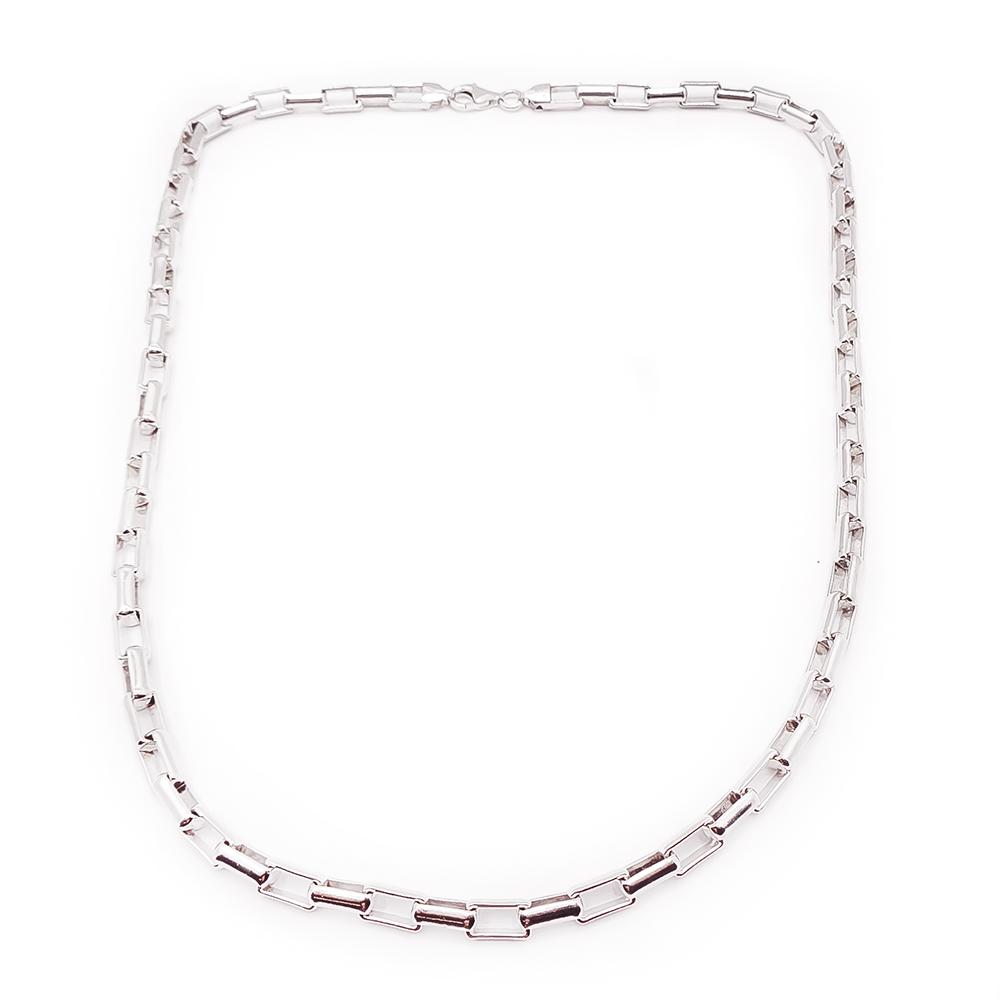 Hopeinen kaulakoru 55.5cm #0