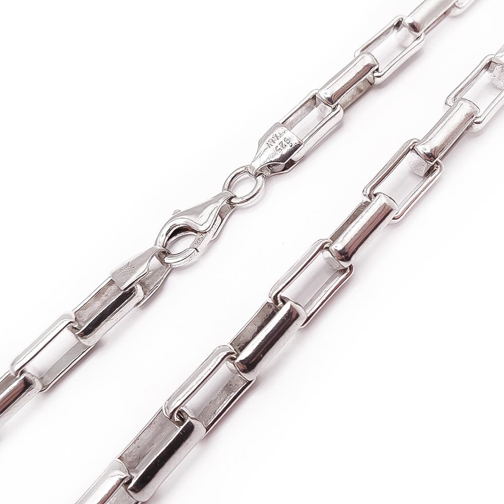 Hopeinen kaulakoru 55.5cm #1