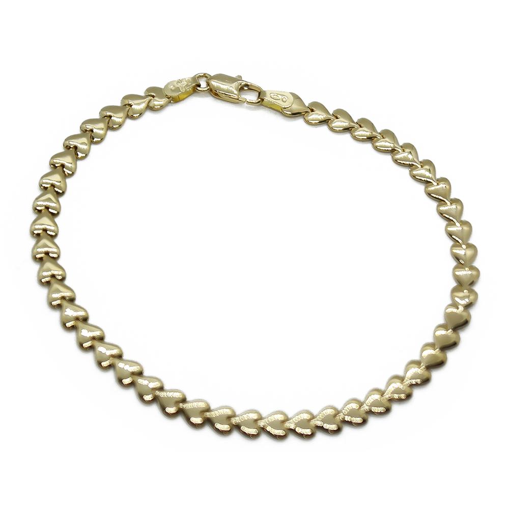 Ranneketju sydämmet 18k   p.20cm #1