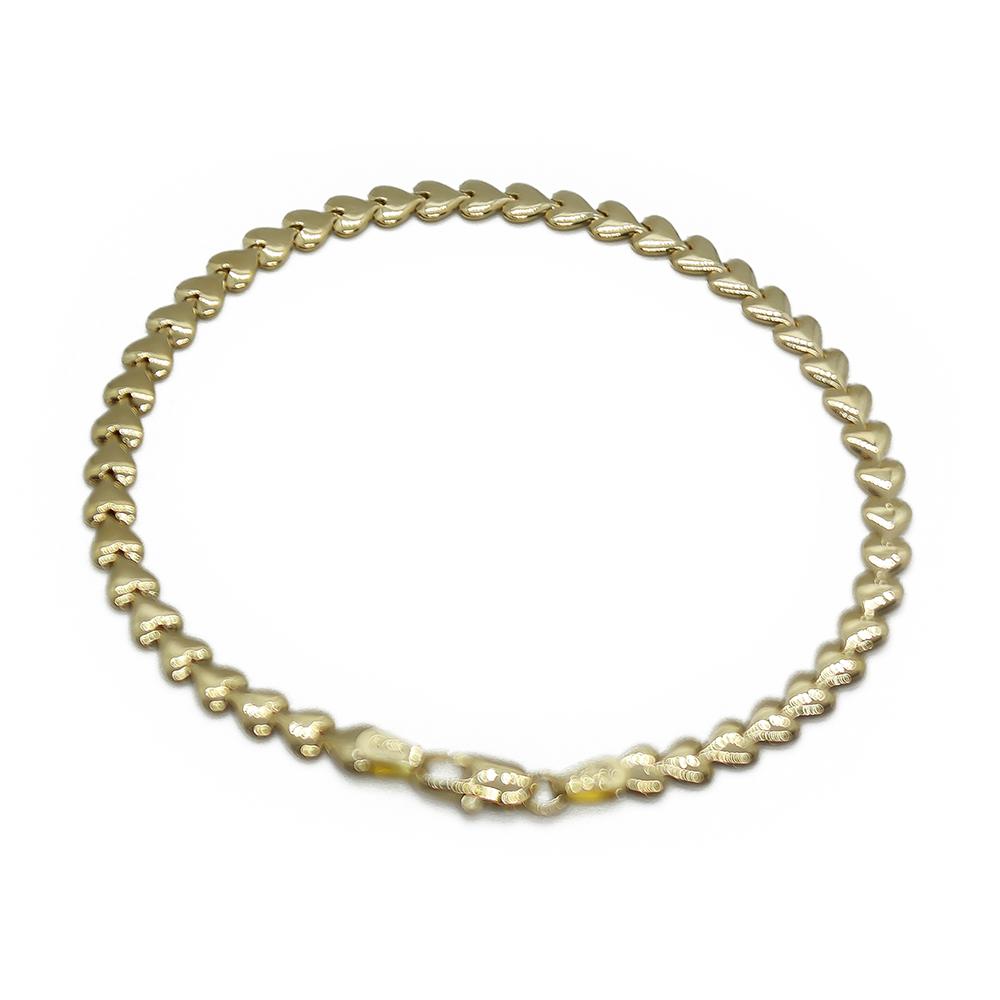 Ranneketju sydämmet 18k   p.20cm #2