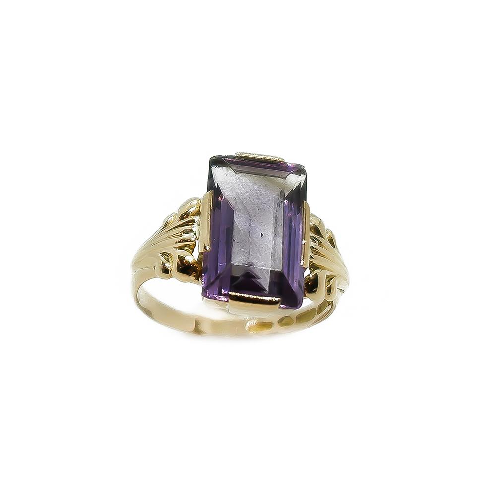 18k sormus lila kivi   18,75 #1