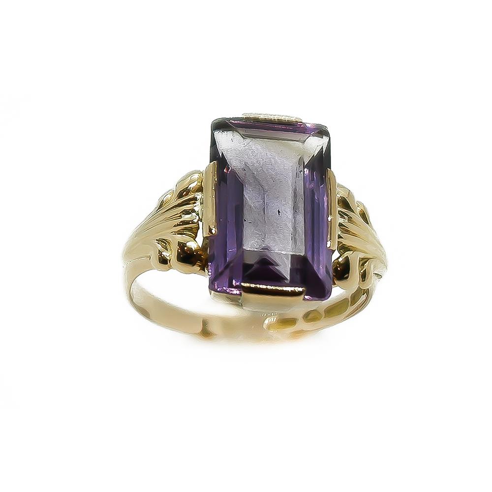 18k sormus lila kivi   18,75 #0