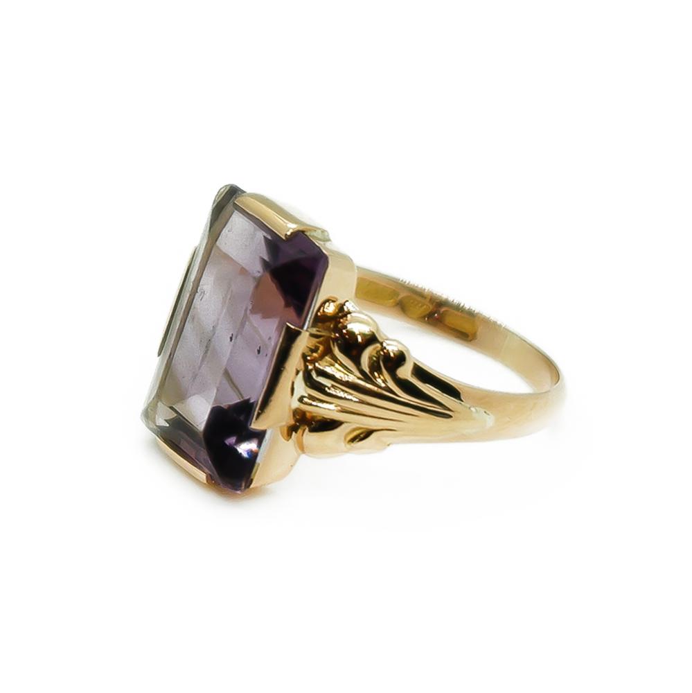 18k sormus lila kivi   18,75 #2