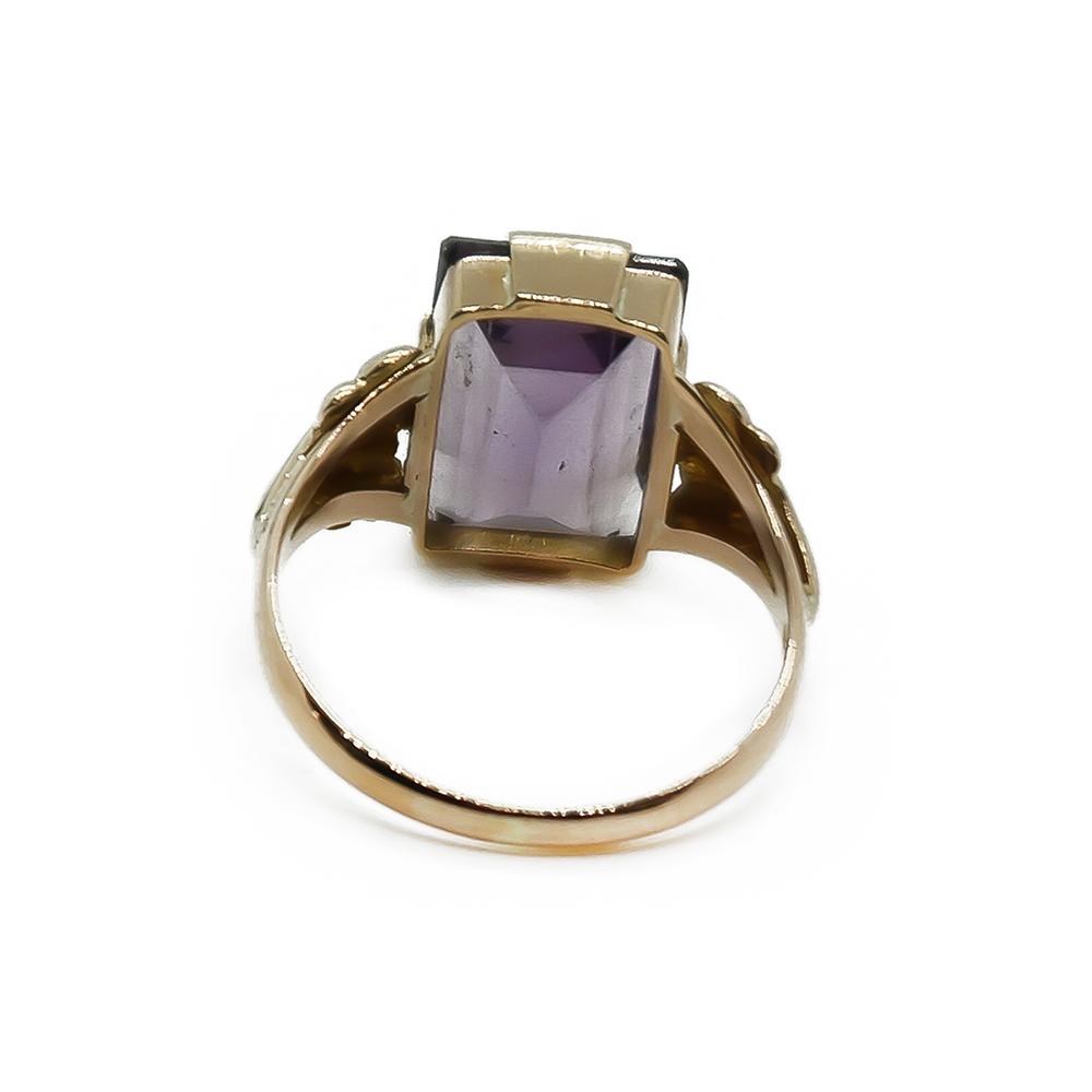 18k sormus lila kivi   18,75 #3