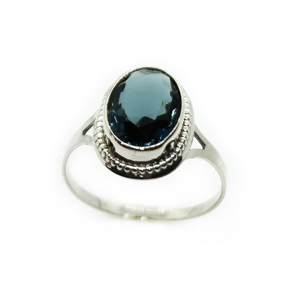 Sormus sininen kivi   21,75 #3