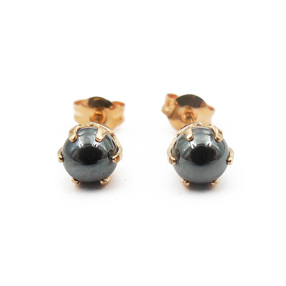 Kultaiset hematiittikorvakorut #0