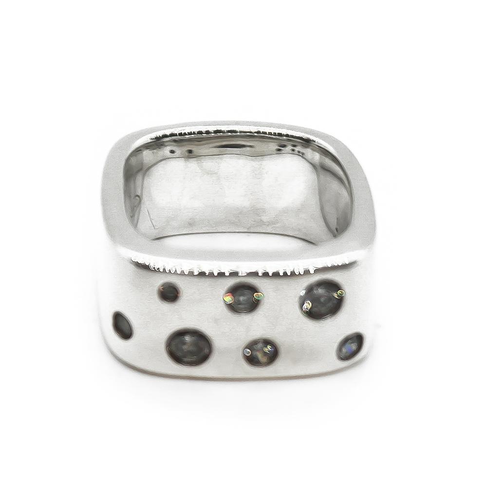 neliön mallinen sormus zirkonit  16 Esprit #1