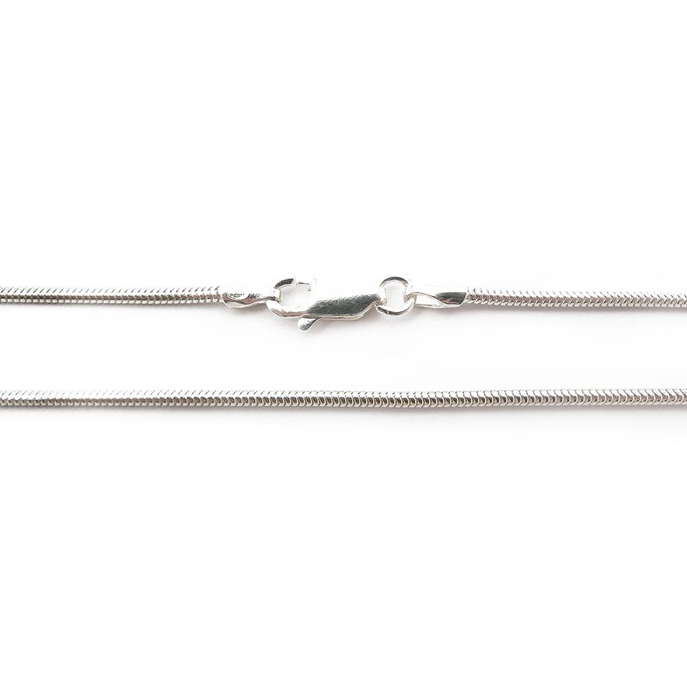 Hopeinen käärmekaulaketju,42 cm #2