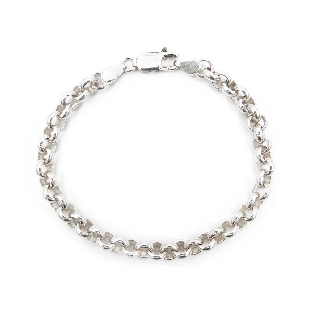 Hopeinen papuketju, 21,5 cm #0