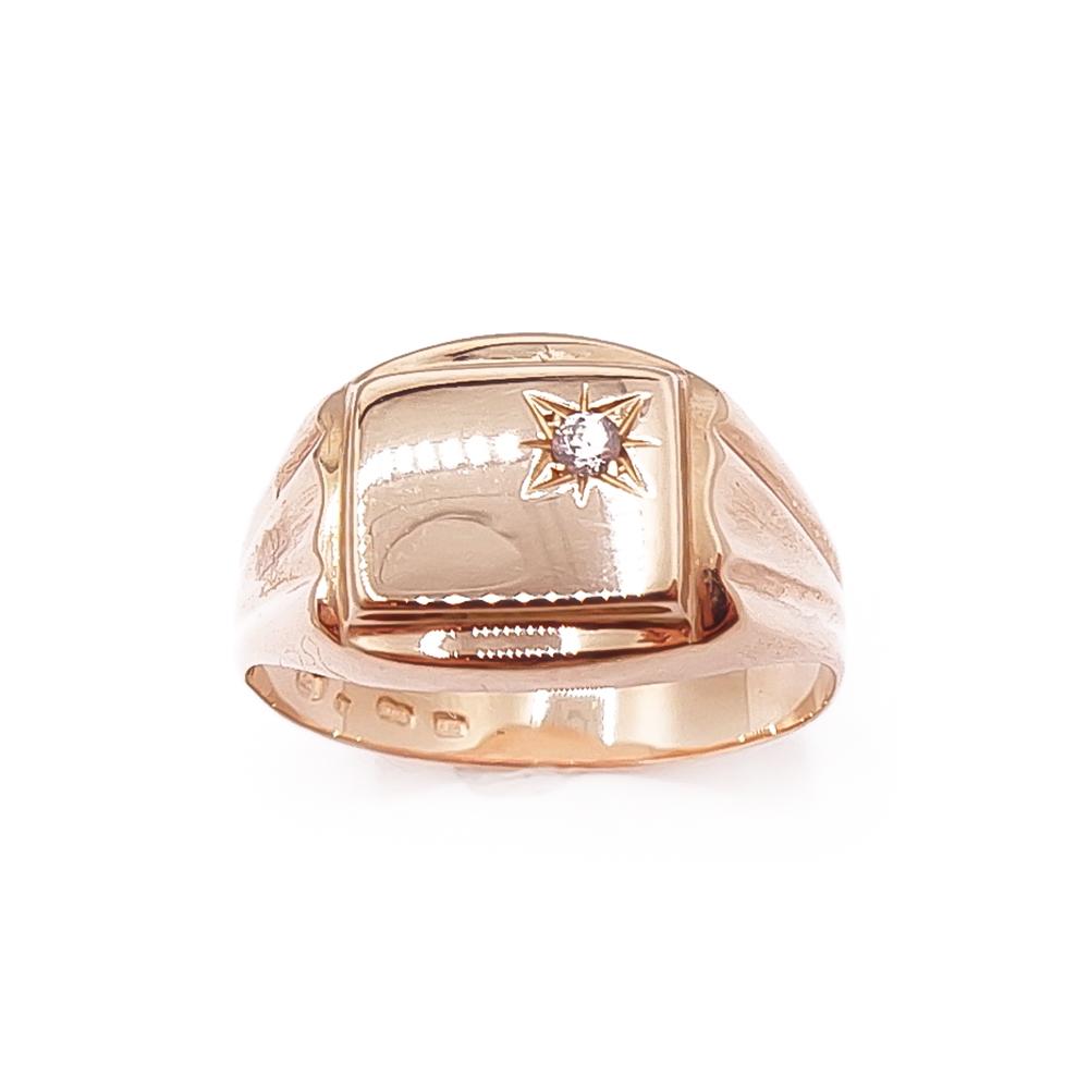 Kultainen kantasormus zirkonia 19,5mm #1