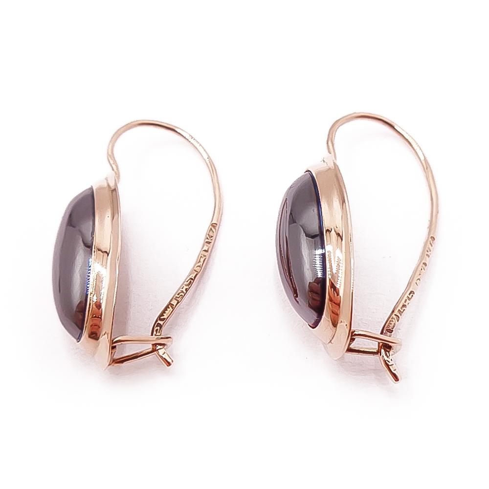 Kultaiset hematiittikorvakorut #1