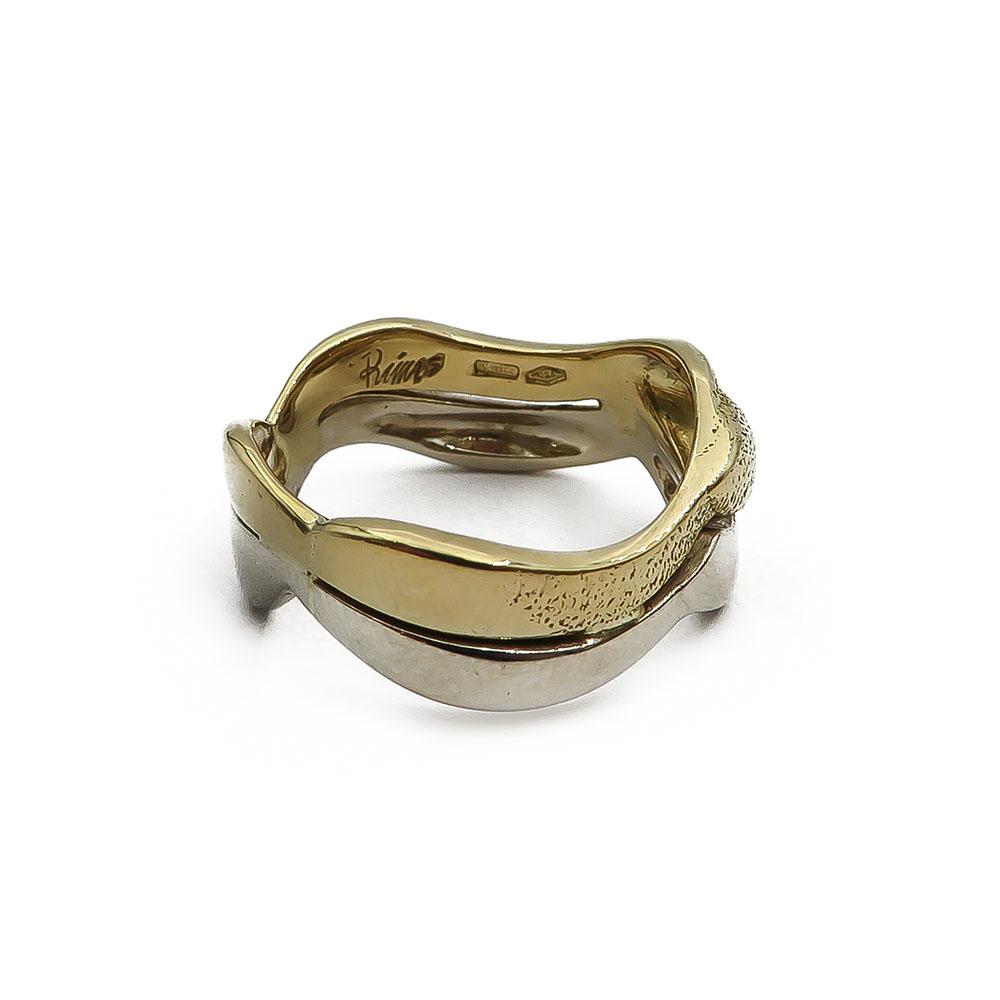 18K kaksivärinen kultasormus 16,5mm #3