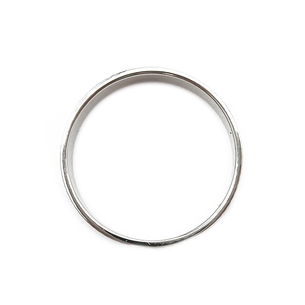 Valkokultainen timanttileikattu sormus 19mm #2