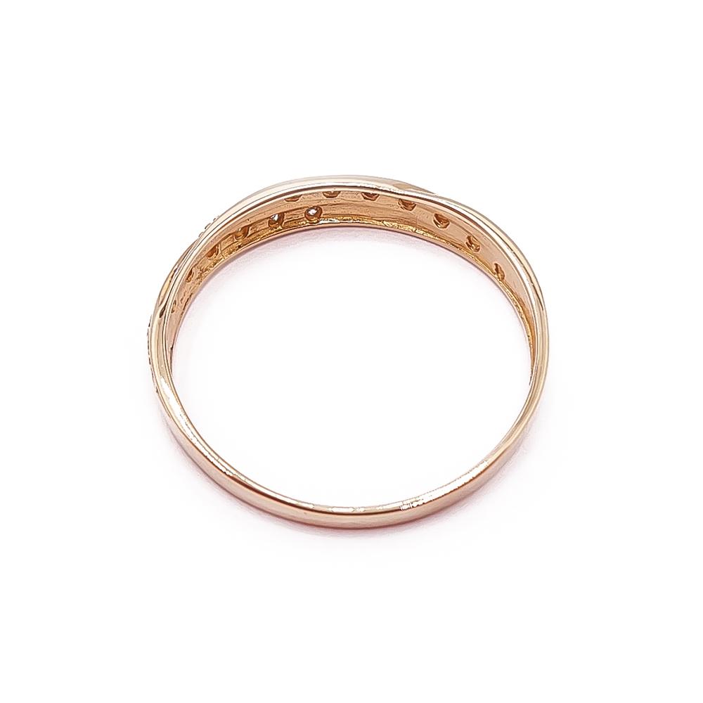 Kultainen timanttisormus 0,03ct 20+mm #2