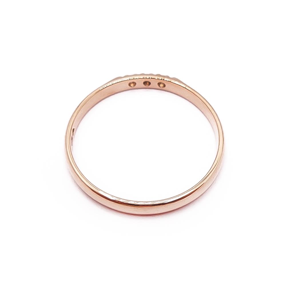 Kultainen rivitimanttisormus 0,03ct 18mm v.-92 #2