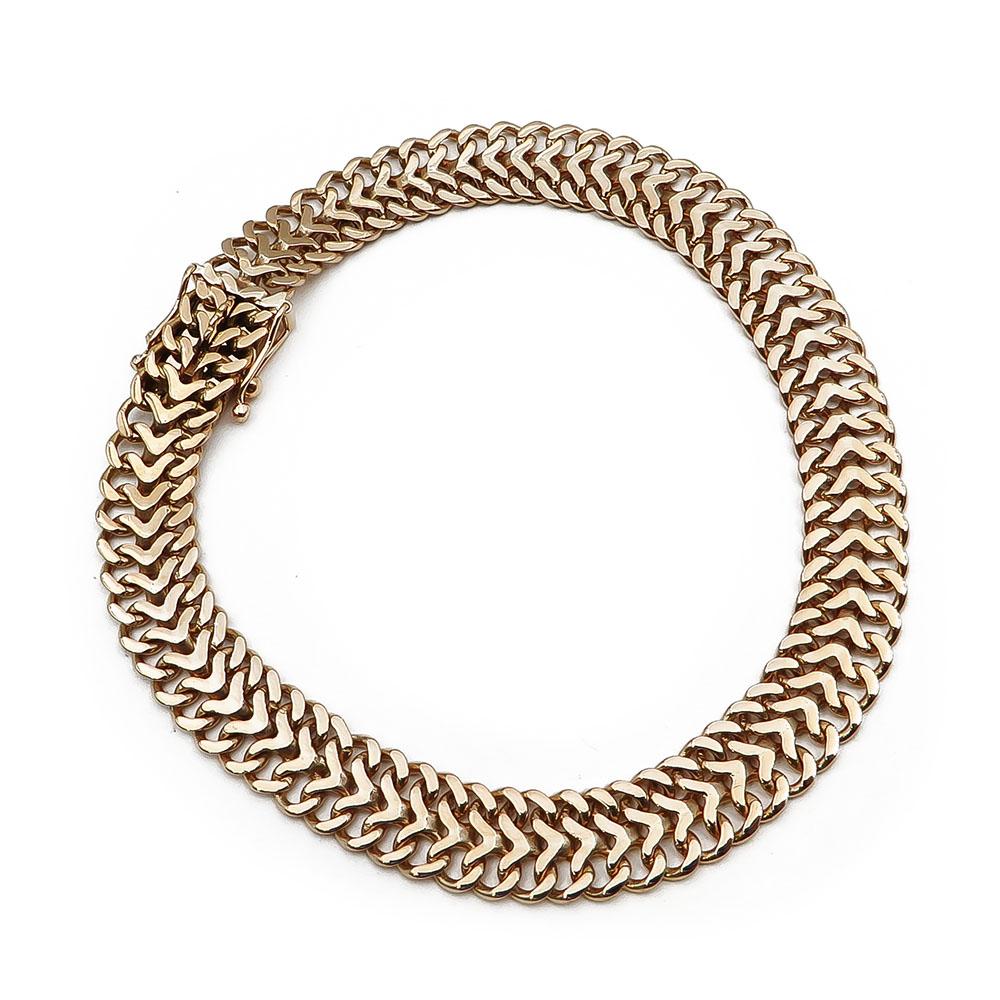 18K Kultainen ranneketju 18,5cm 7,89mm v.2024 #1