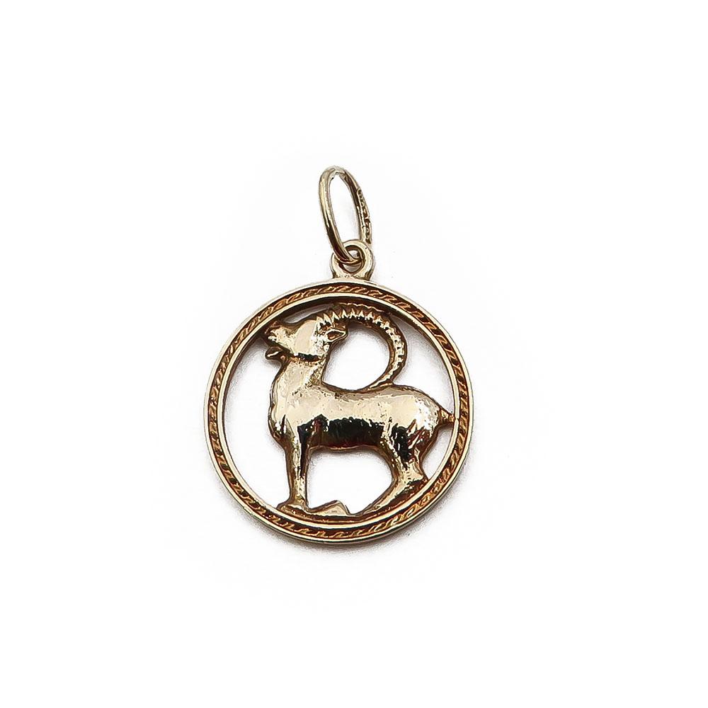 Kultainen horoskooppi Oinas riipus #0