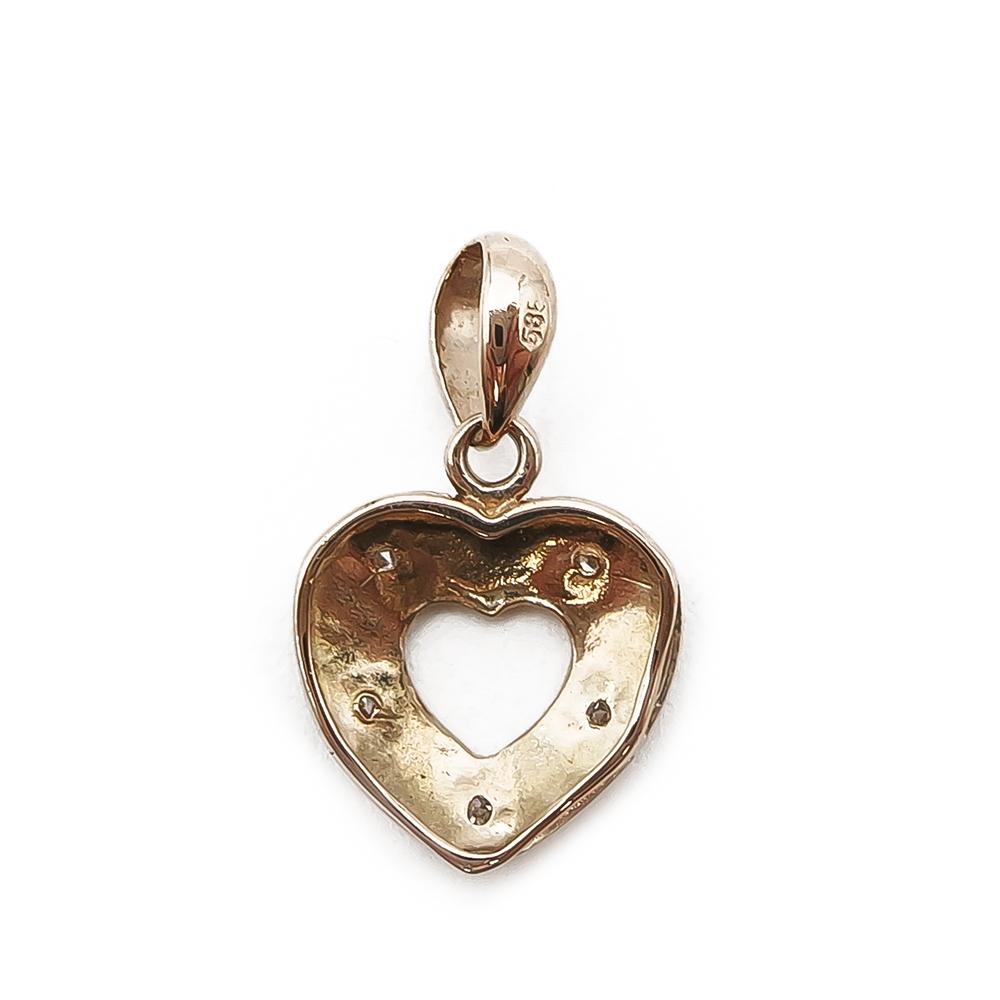 Sydänriipus timanteilla 0,025ct #1