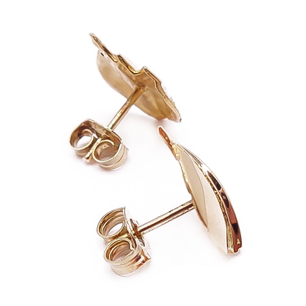 Kultaiset Tammen korun korvakorut #1