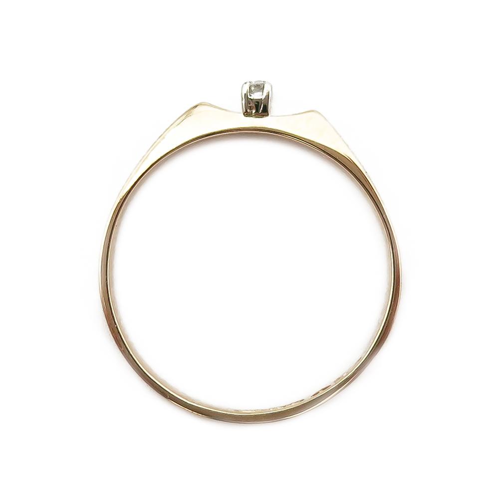 18K Timanttisormus 0,02ct 17mm #2