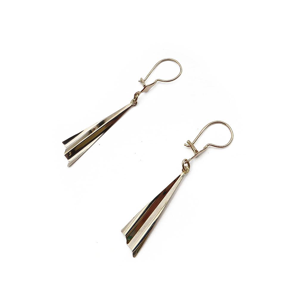 Kultaiset koukkukorvakorut #2