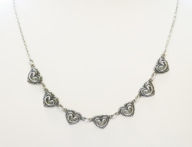 Kalevala koru Talon sydän-kääty 42cm hopea #0