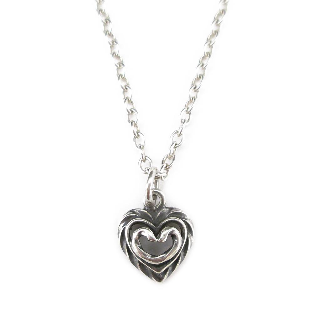 Kalevala koru Talon sydän-riipus 42-45cm hopea #0