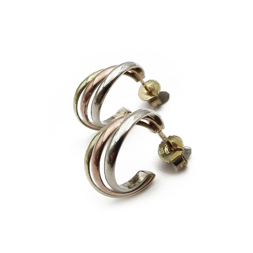 kultaiset kolmiväriset renkaat tappilukolla #1