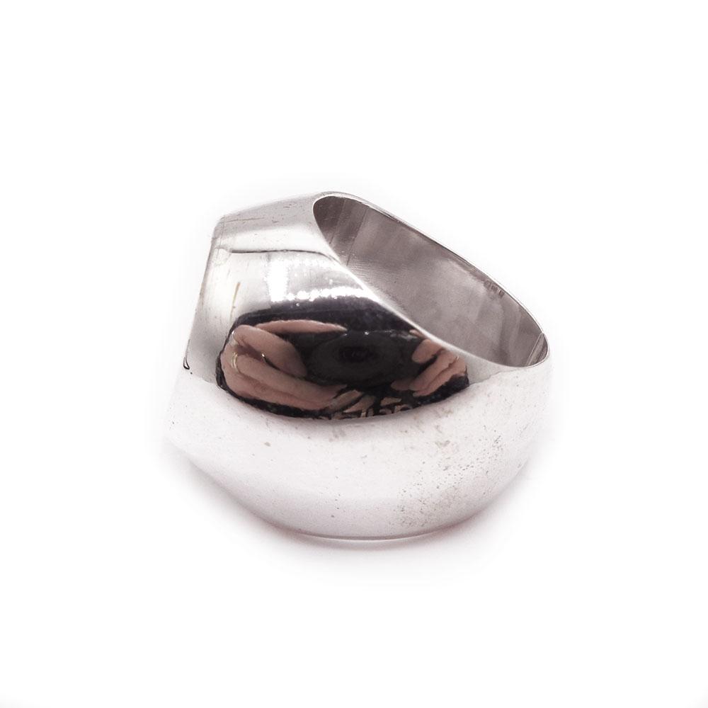 Hopeinen sormus 21,5mm #3