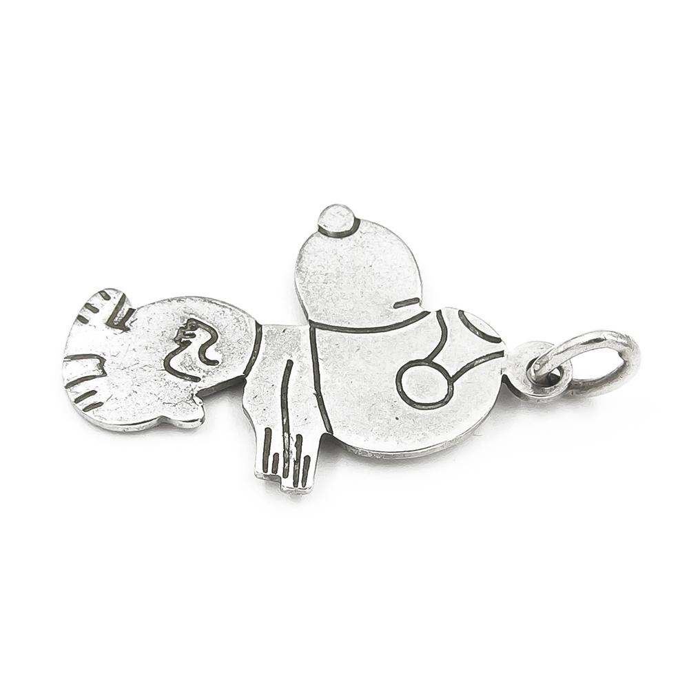 Hopeinen Lentäjä Ressu riipus #2