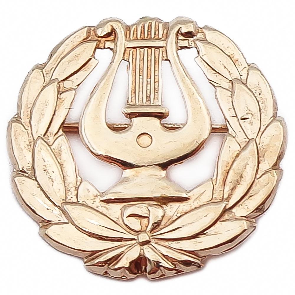 Kulta lyyra rintaneula #0