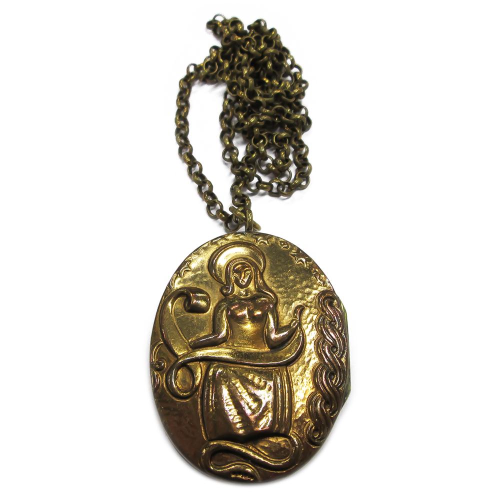 Kalevala Koru Pohjanneito/Madonna riipus, ketju 70cm pronssi #0