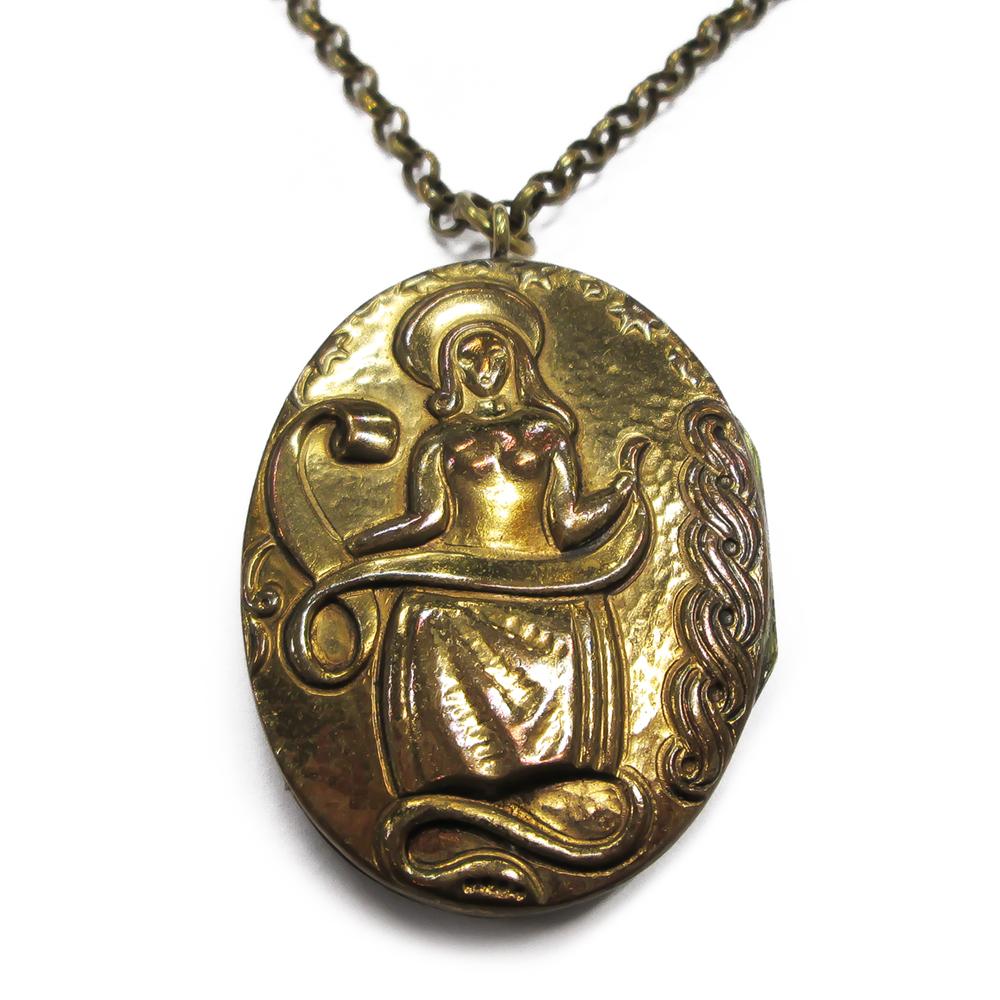 Kalevala Koru Pohjanneito/Madonna riipus, ketju 70cm pronssi #1