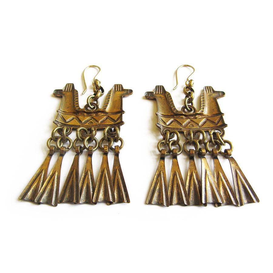 Kalevala Koru Kaksipäinen hevonen korvakorut, pronssi #1